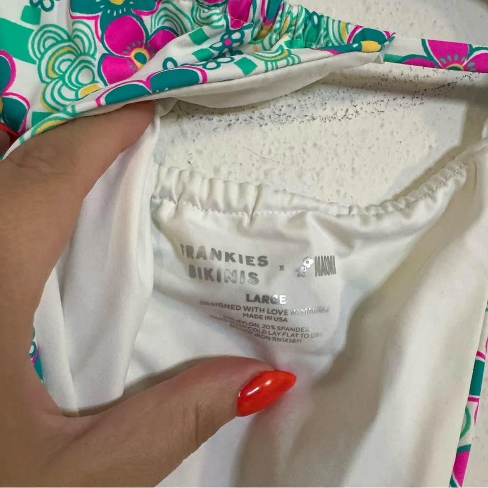 Frankie’s bikinis Tia floral tie up bikini bottoms